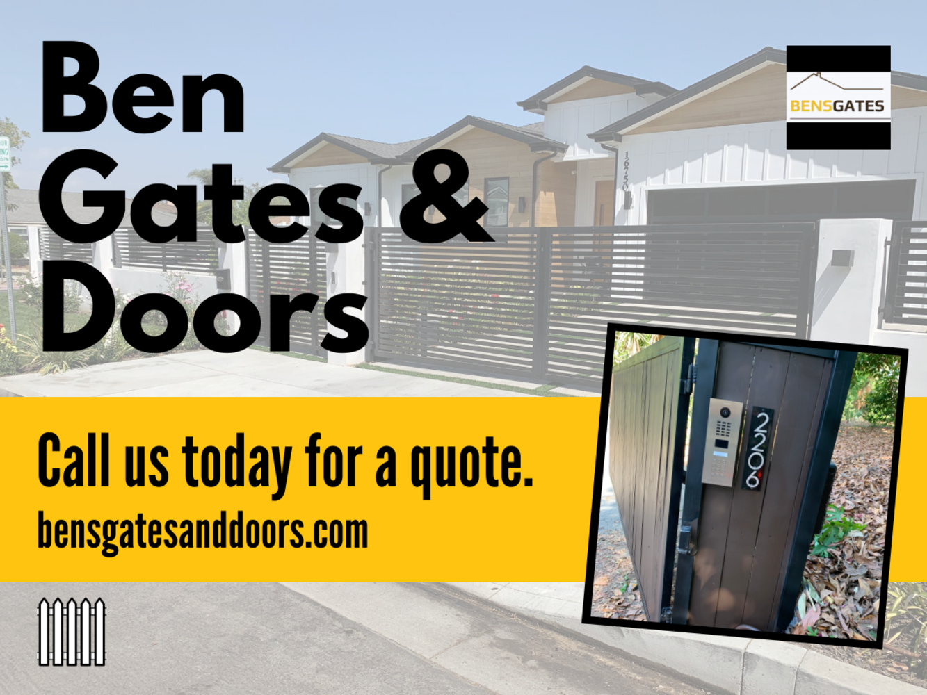 Standard post published to Ben’s gates and doors at June 30, 2021 2030