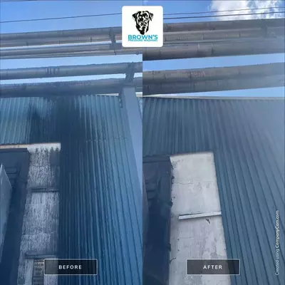 commercial pressure washing job in Nashville