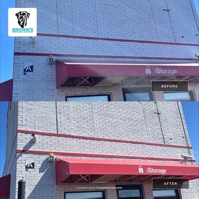 commercial pressure washing job in Lebanon