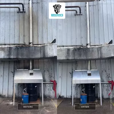 commercial pressure washing job in Nashville