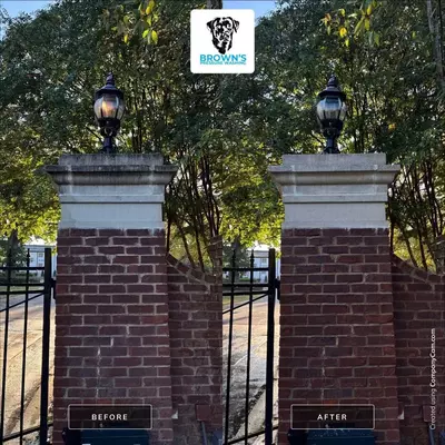 commercial pressure washing job in Nashville