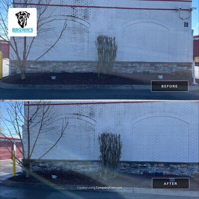 commercial pressure washing job in Lebanon